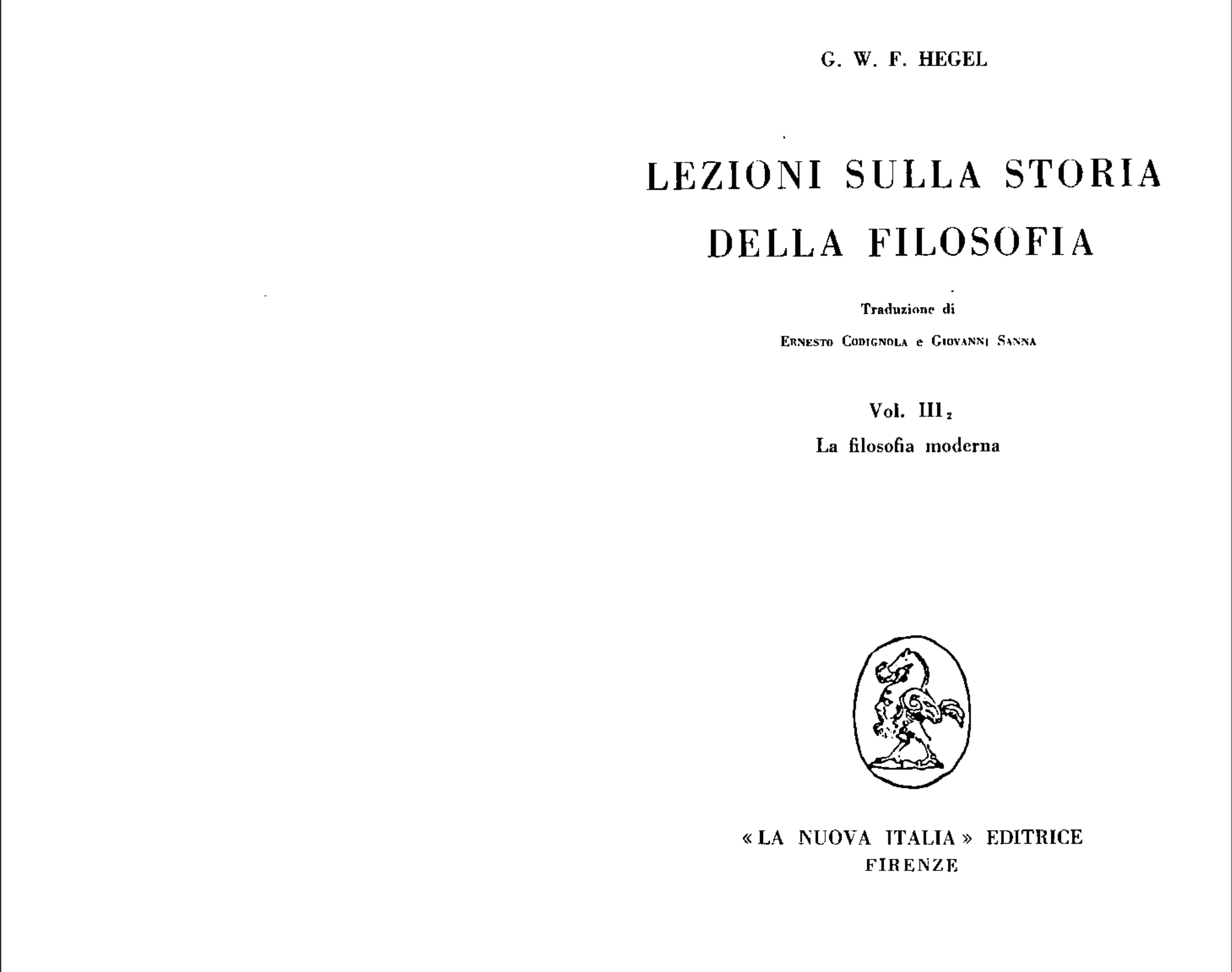 Lezioni sulla storia della filosofia